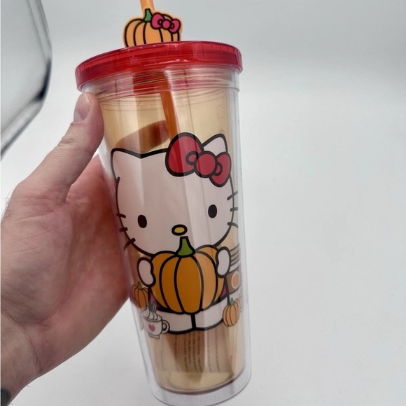 LOT OF 5 Hello Kitty Tumbler Cups New Gift Christmas Halloween Sanrio Cartoon - Picture 10 of 12